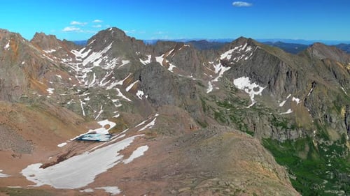 Mont Eulos, vue nord du sentier Sunlight Peak Spire Windom Peak Twin Lakes, Colorado, bassin de Chicago