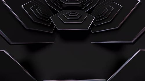 Fondo suave hexagonal negro 4k 10