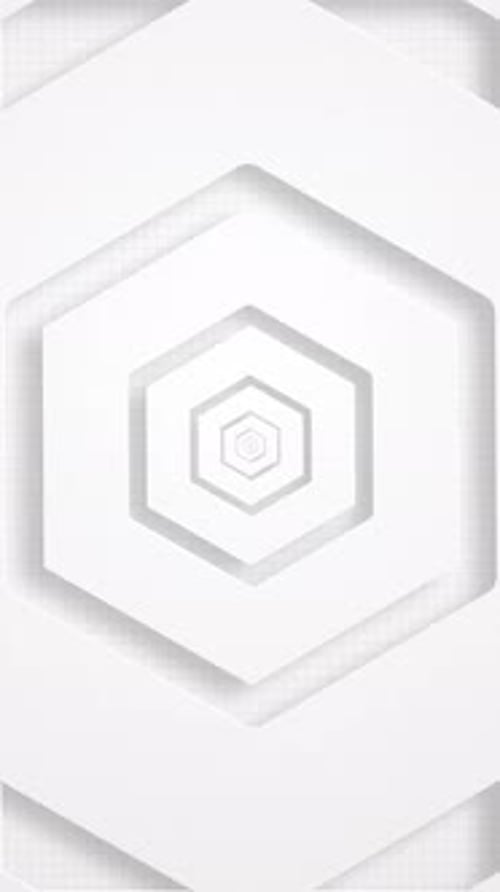 Clean White Hexagon Shapes Vertical Technology Background