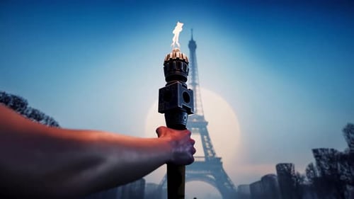 Ikonisches olympisches Feuer