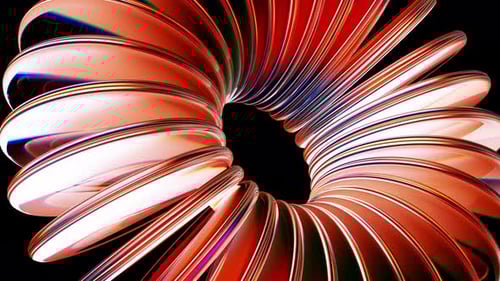 Abstract Glass Spiral Tunnel Motion Graphic