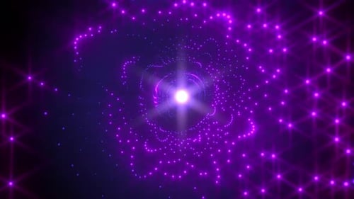 4k Stars Array Travel Tunnel Motion Background
