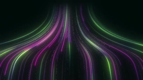Colorful Glowing Speed Lines V10