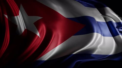 Cuban flag | Flag of Cuba | UHD | 60fps