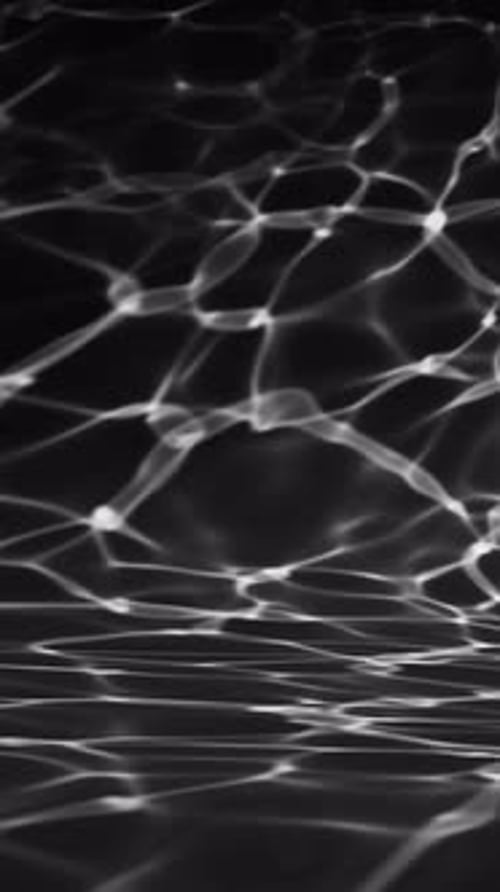Looping Underwater Black And White Pool with Water Reflections