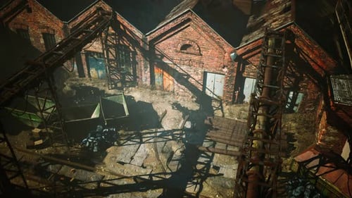 Old Destroyed an Abandoned Factory