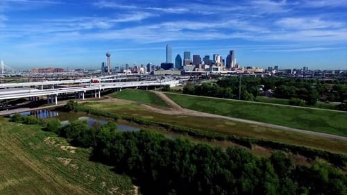 Breathtaking And Beautiful View Of Dallas Skyline