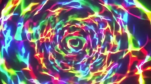 Lebendiger abstrakter neonfarbener flüssiger Wirbelhintergrund Bunter Glowi
