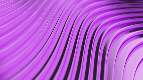 Fluid Metallic Purple Waves Abstract Motion Background