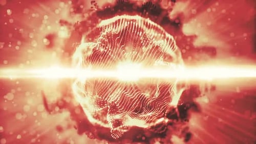 Orange Circle Shape Light Bright Glow Like Sun