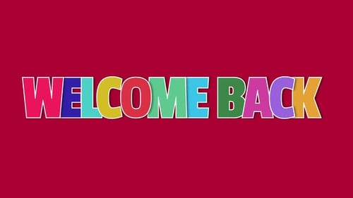 WELCOME BACK Gradient Typography Animated Text