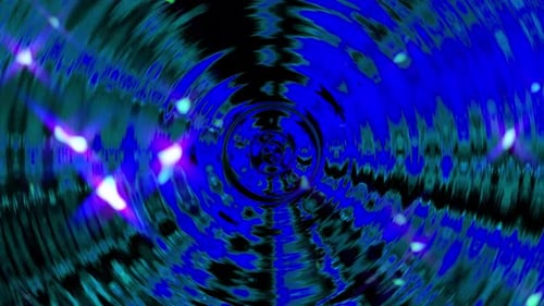 Glitzernd auf blauem Warpfützen-Hintergrund