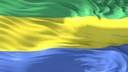 Gabon National Flag Animation