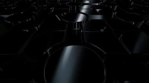 Abstract Dark Metallic Geometric Moving Background Loop
