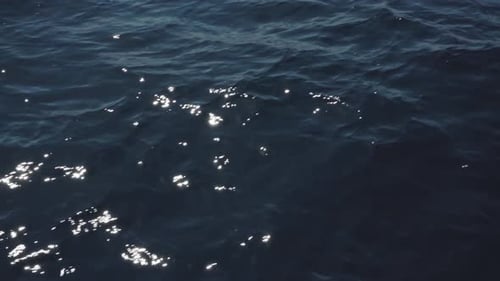 Sun Reflecting on Rippling Ocean Waves