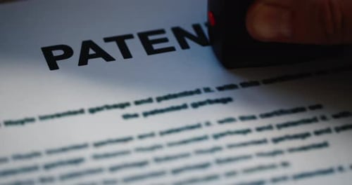 Patent Document is Stamped Approved