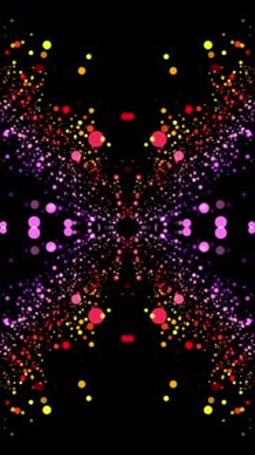 Abstract Colorful Particles Animation Background Loop V2