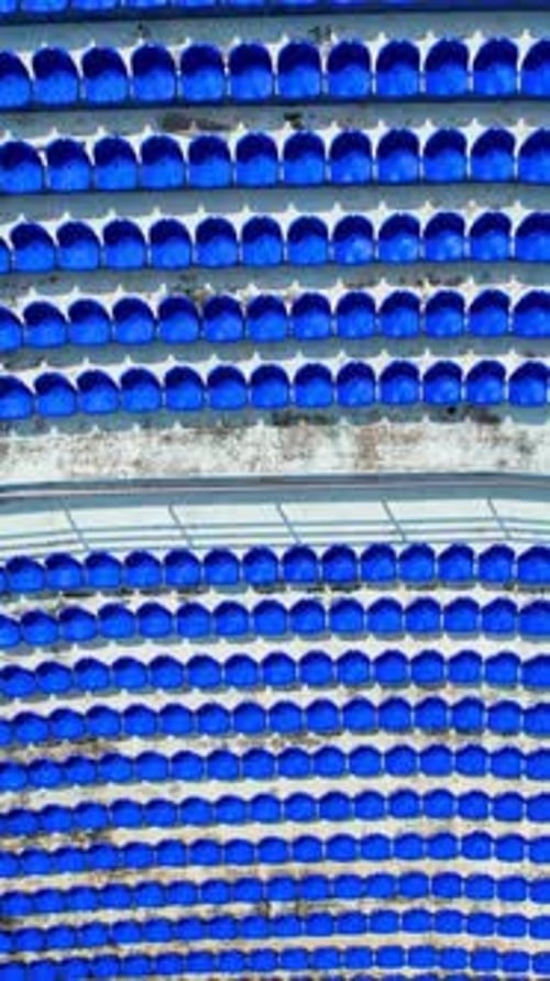 Vertical View Of Stadium Seats