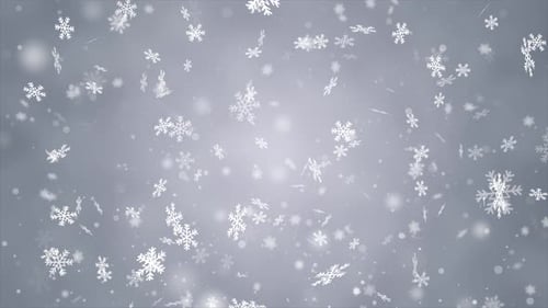 Christmas Snowflake Background Loop V7
