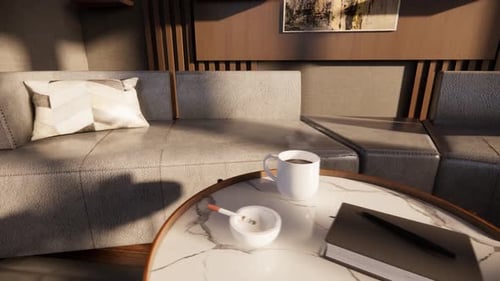 Animated Modern Interior Architectural Design Fly-through