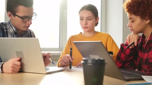 Diverse Colleagues Business People Working on Office Startup Business Group Working As Team to Find