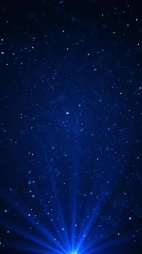 Glow blue digital landscape cube particle. Crypto currency, big data, block chain and digital techno