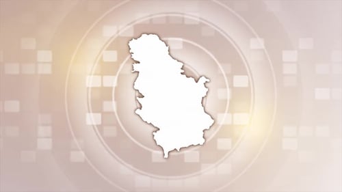 Geometric Shape Outline Reveal with Abstract Background