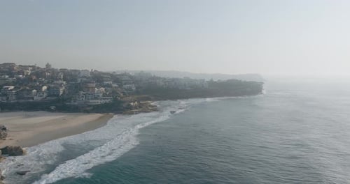 Aerial view of Bronte, New South Wales, Sydney, Australia.