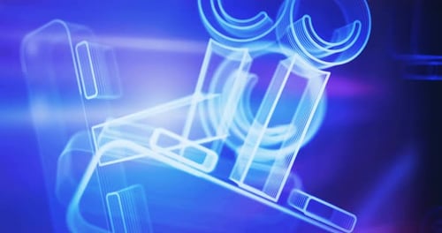 Joystick gaming symbol rotating loop concept