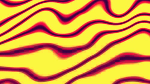 abstract yellow and red color twist striped wavy smoke liquid background animated.453