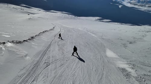 Skisport aus der Luft