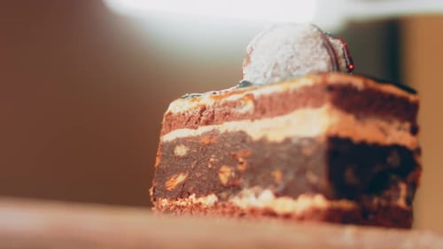 Decadent Chocolate Layer Cake with Coconut Topping