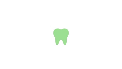 Animated Clean Tooth Icon with Sparkle Effect
