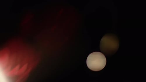 Abstract Animated Background with Light Effects and Bokeh