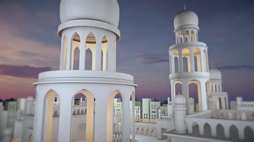Schöner weißer Moschee-Hintergrund