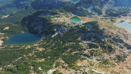 Autumn Serenity in Bulgaria: The Seven Rila Lakes from Above