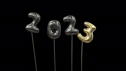 Balloon 2023 Fly Away All Black The End Gold