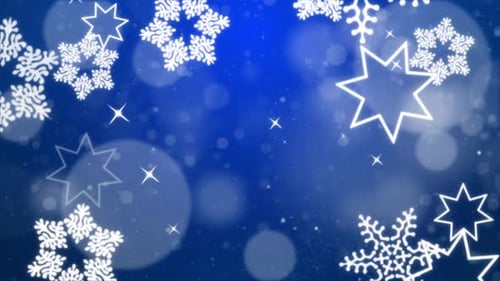 Abstract Beautiful Light Blue Loopable Winter Snow Snowflake