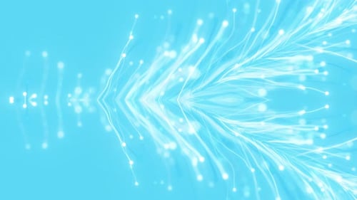 Abstract Fluid Energy Lines and Particles Background