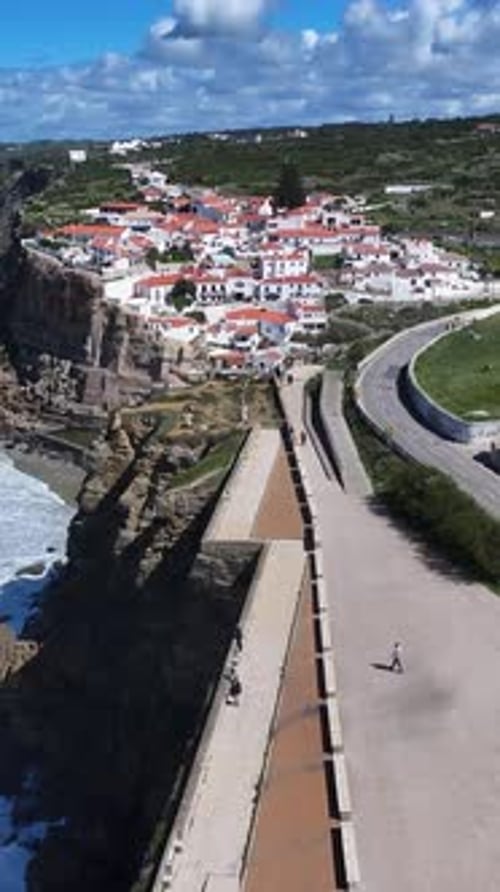 Azenhas Do Mar Beach At Sintra In District Of Lisbon Portugal.