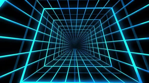 Science-Fiction-Hintergrund mit glühendem Blitzlicht