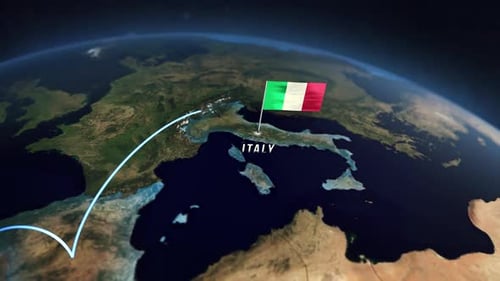 Realistic 3D Animation of Italy: Interactive Globe Visualization