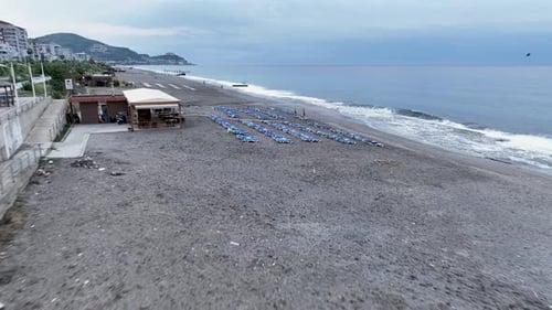 High Quality Sea Background Aerial View Turkey Alanya 4 K