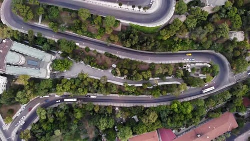 izmir variant road drone view