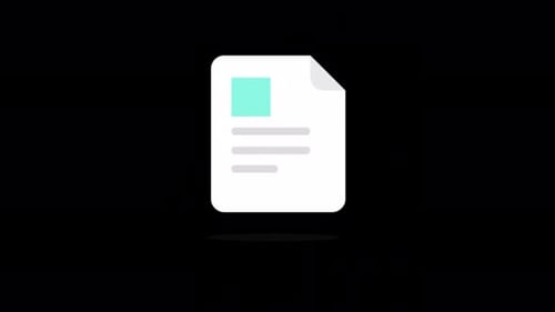 Cv Text Morphing To Document On Alpha Channel 4K