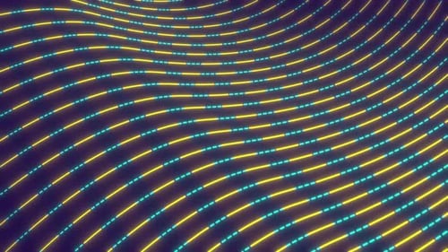 Fundo animado de linhas de onda brilhantes