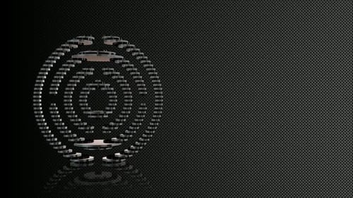 Abstract Geometric 3D Sphere Object Rotation Animation