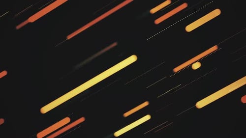 Dynamic Abstract Glowing Lines and Dots Background Loop