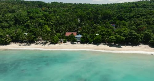 White Beach in Tropical Island Samal Island Philippines
