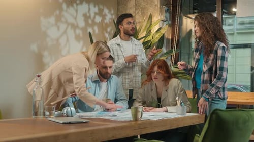 Multiracial Multiethnic Group Coworking Office Team Business Women Men Girls Guys Male Female